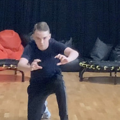 Joel performing the Jabberwocky in ISB MS Drama class