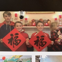 The five beautiful kids posed for CNY for the year of Ox, included in the 2021-2022 school calendar 