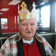 Dad at Burger King 