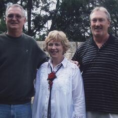 Joe with his brother, John, and sister, Reni