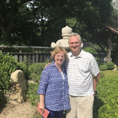 At the Japanese garden with mom on her birthday
