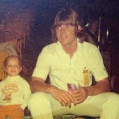 Nicole & Dad at Sailboat event at Roberts Stadium 1974?
