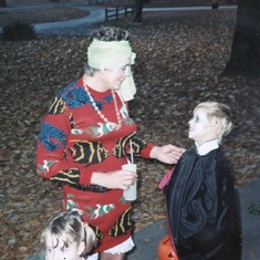 Dad, Grace, AJ Halloween, 1987