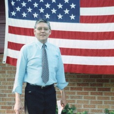 Dad w flag