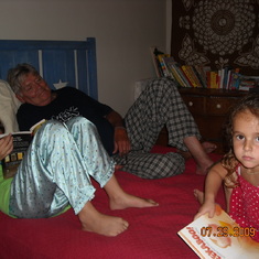 Nina Reading to Poppy and Nora
