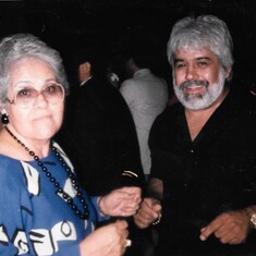 Dad with his Mother Ramona Ruiz - 1986