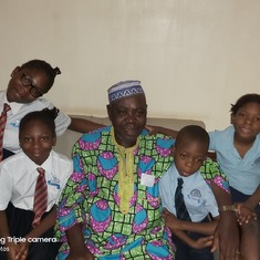 Daddy with his grandkids 
