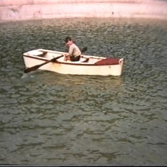 John in a boat