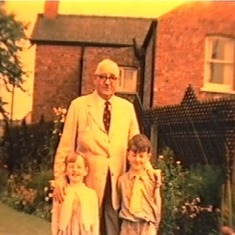 John and Lizzie with their paternal grandfather