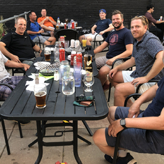 The boys got together at the Rhino. No hockey due to Covid