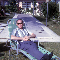 John catching some sun in Florida 1966