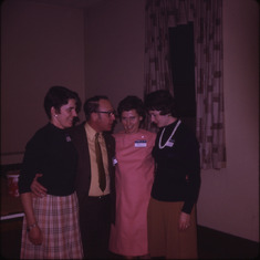 Dad & more girls at Irene's 25th nursing graduation anniversary 1970