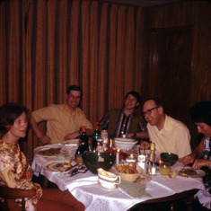 Dinner with the Malpass's at Anstetts Feb 71