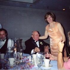 John with daughter Patricia at Peter's Wedding May 2002