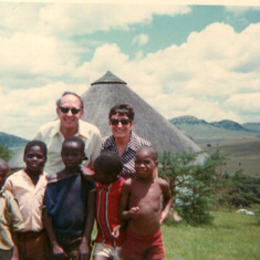 John and Irene in Africa 1972
