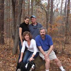 John, Alison, Katie, Chris, and Shona at Duke Forest (2007)