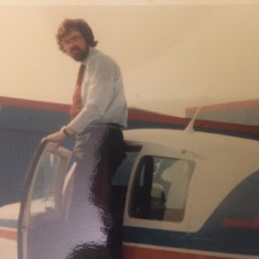 John in his early days of flying
