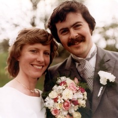 John with his new bride, Alison. 