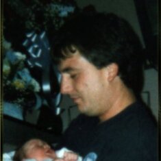 Proud daddy.. when Ashton was born