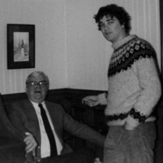 Dad and John circa 1984, Lowell, Mass.