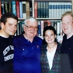 John B. Duff with Billy, Emily and Stephen Duff.