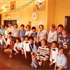 St. John's University Beta Epsilon Rho fraternity pledge's luncheon  Fall 1978.  Courtesy Keith Warhola