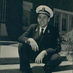 Navy Midshipman at Oregon State College, 1954