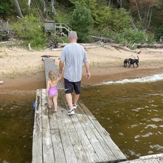 Hollis and granddaughter, Murphy (summer 2021)