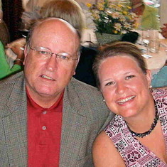 Dad and Kelley at his 60th b-day party