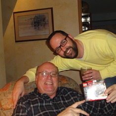 I think this is the last picture with just Dad and me.  December 28, 2011.