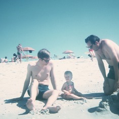 Jack, Julie, Dad, Vic at Jones Beach, NY 1970