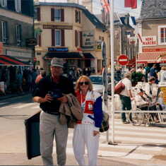 1994 Cruise - Arromanches, Normandy, France.  On the way to Omaha beach. (Or was it Utah? or Gold? Sword? Juno? )