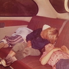 I visited them in Colorado in 1972. We took a day trip up to the mountains. They were three tired kids!!