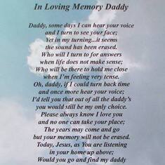 For my Daddy