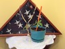 The flag is from Albert Goddard Senior
  The little plant is FIRST " heirloom" tomato!