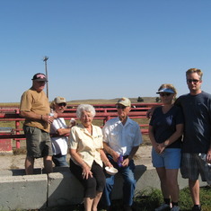 Dan, Mom, Dad, Michele, Scott after cattle roundup 2009