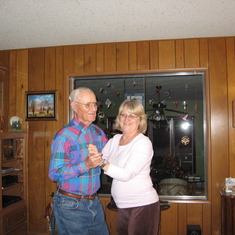 Dad and Deb dancing Oct 2009