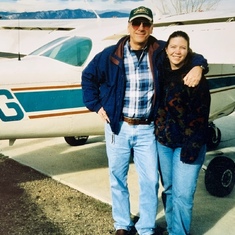 My first flight with Dad after he became a pilot