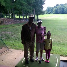 Golf with GrandPa, Janet and Chye!