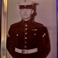 Daddy in his Marines uniform. 