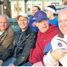 Boon, Jim, Tim and Tom watch the Cubs spank the Pa