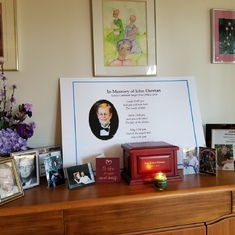 John Home Memorial taken on John's 83rd Birthday - July 5, 2018