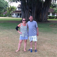 John and Justine in Wameia . 