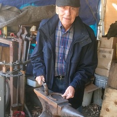 You taught me how to work with fire and steel on your forge and anvil when I started. I’m proud to know that it was my anvil that you stood at for the last time. Miss you Uncle Johnny.
