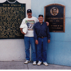 Family Our Steve & Dad at Tiger stadium(2)