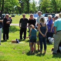 Family at the Gravesite