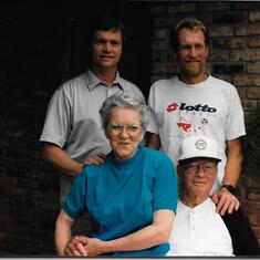 John, Brother Junior, Mom (Norma Dee) & Dad (Ralph Fulton) at t