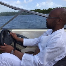 I asked him if he could drive the boat in Lamu and he said he would never fail me... He did not