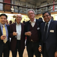 Andre Ng, John, David Paterson and  Shiv in London 2017