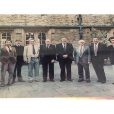 John with Sir Edmund Hillary and Sir Roger Bannister in Oxford 1991